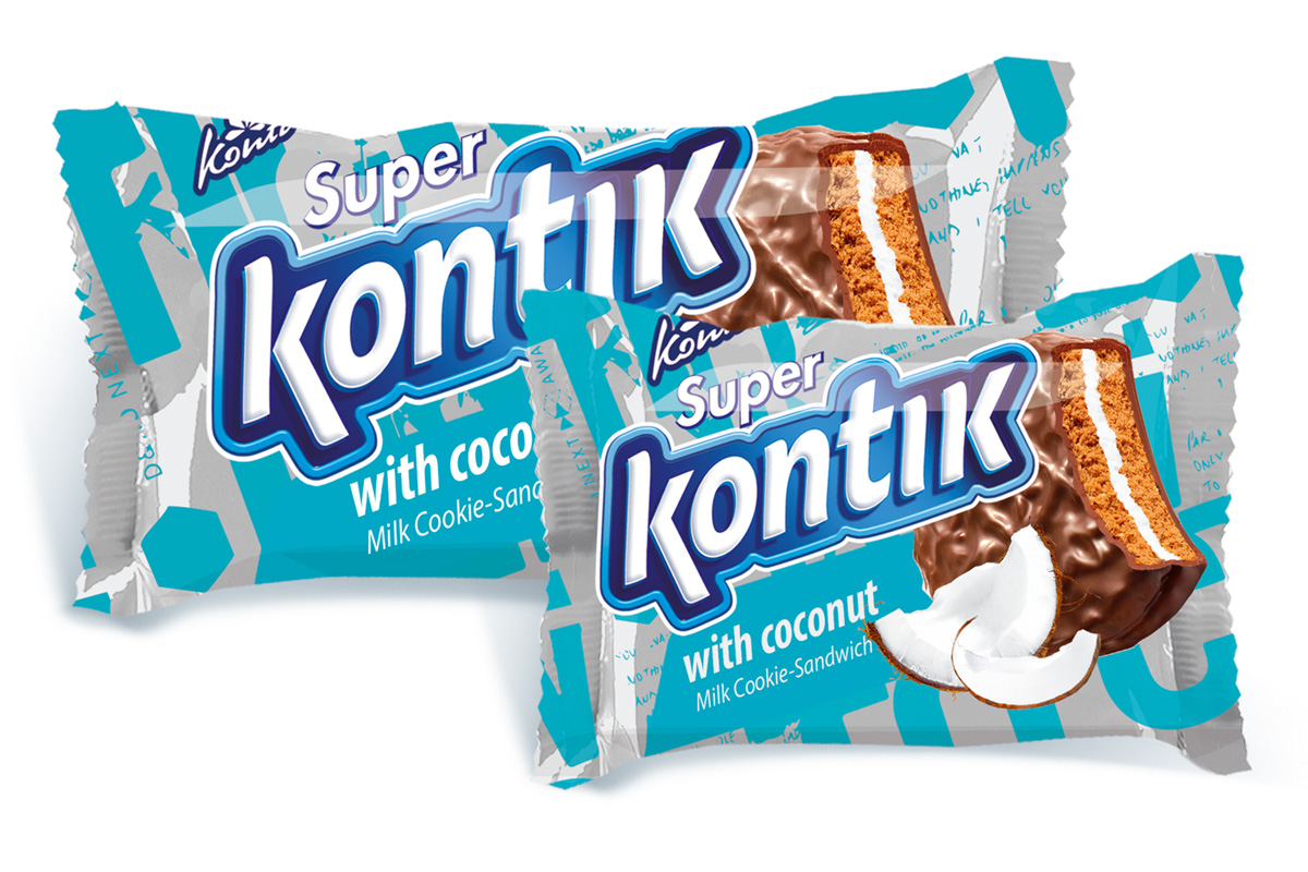 Super KONTIK with coconut and milk — KONTI — Confectionery Company