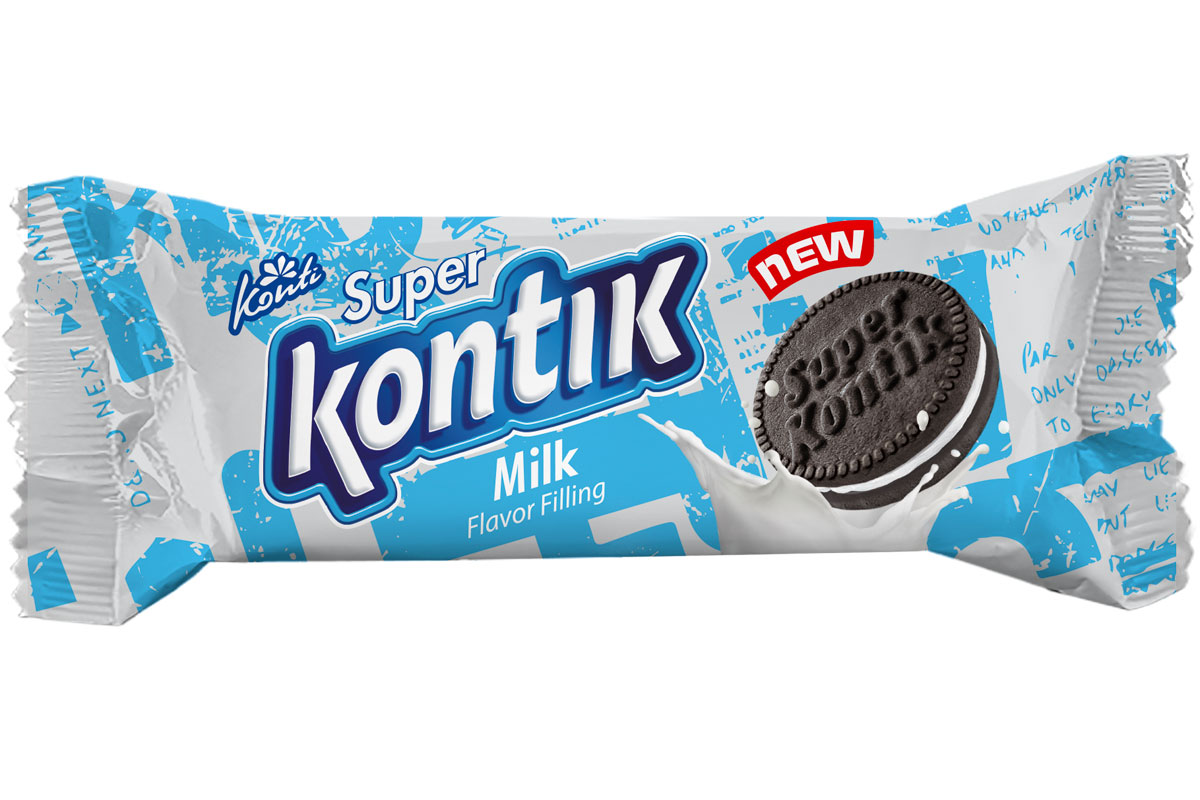 Super KONTIK with milk flavor — KONTI — Confectionery Company